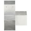 VidaXL Connecteurs de poteau 4 pcs Forme en Y Métal galvanisé 91x91 mm