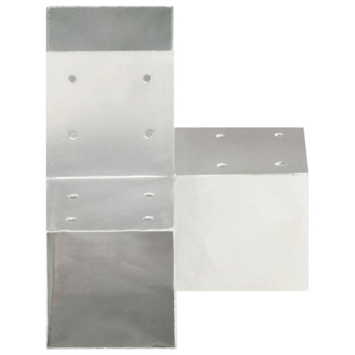 VidaXL Connecteurs de poteau 4 pcs Forme en Y Métal galvanisé 91x91 mm