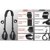 Adult Bondage Restraint Kit with Adjustable Leg Straps, Removable Handcuffs, Sponge Pads, Nylon Straps for Couples Role Play