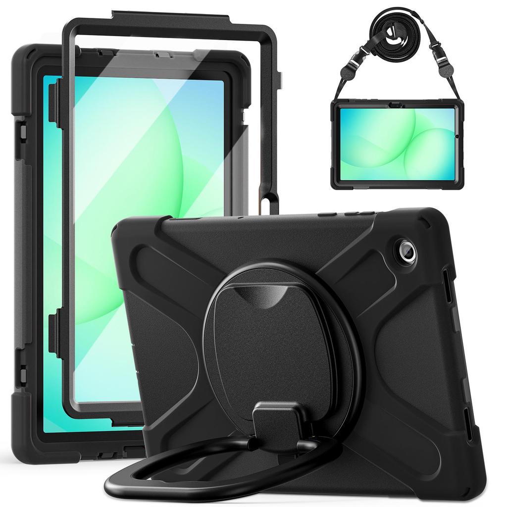 Samsung A11 Plus/X230 Tablet Protective Case with Silicone PC Stand, 8.7" Shell