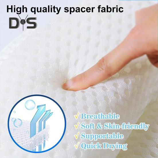 Vanový polštář s protiskluzovou masážní přísavkou Extra měkká podpora šíje a zad 4D Air Mesh Polštář Vana Polštář Spa příslušenství