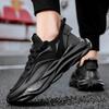 Herrenschuhe Sommer atmungsaktiv Fliegenstrick Mesh Sport Freizeit mit Laufsohle rutschfest Arbeit schwarz Arbeitsschutz Trendschuhe