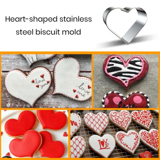 

Экологичные DIY Изготовление ручной работы, легкая чистка, 3D сердце, форма для выпечки печенья, украшение торта, кухонные принадлежности, формы для печенья