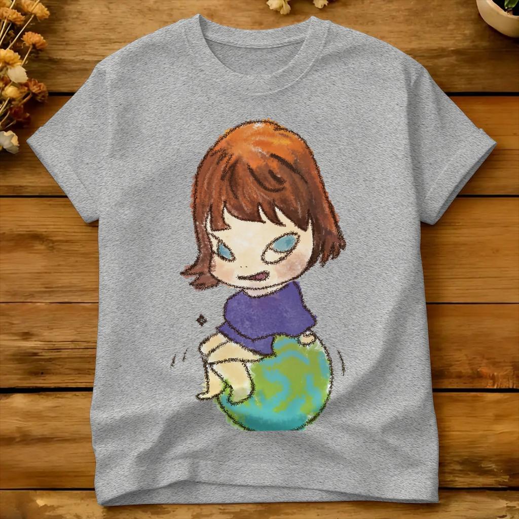 Unisex Unisex Tshirt Yoshitomo Nara Fashion Tshirts Hip Hop Summer Tee Shirt Streetwear Pure Cotton Tops Birthday Gift