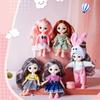 Cute 13 Joints 16cm 1/12 BJD Doll W/ Dress & Shoes Girl Toy Gift A