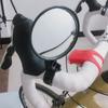 360 Degree Rotate Bike Handlebar Rearview Glasses Safe Glasses Adjustable Handlebar Bike Rear View Glasses with Strap