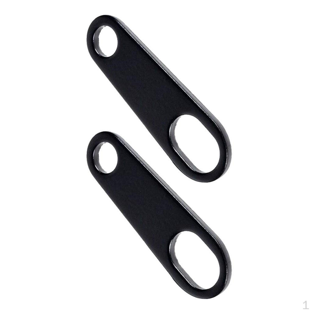 1 Pair of Motorcycle Indicator Relocation Brackets Holders Black