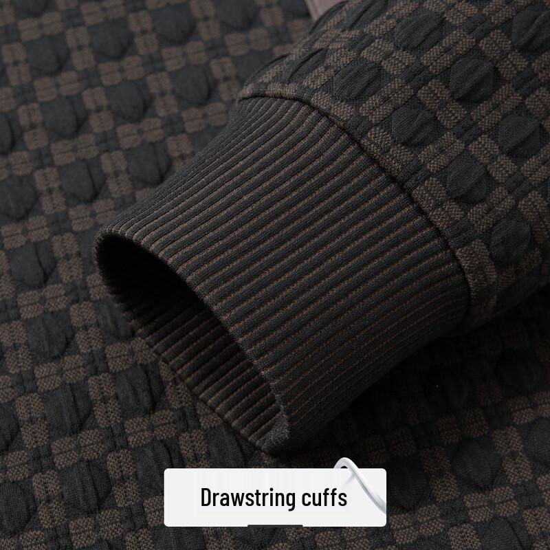 FORTEI Men's Textured Half-Zip Pullover Sweatshirt