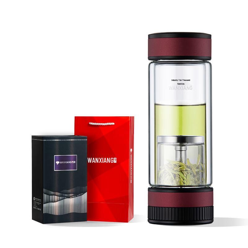 Wanxiang V258L Double-Wall Tea Infuser Glass Bottle
