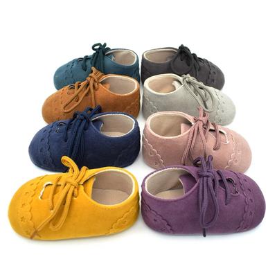 Babyschuhe für Jungen und Mädchen, klassische Schnürschuhe mit Quasten, Wildleder, rutschfeste Schuhe mit weicher Sohle, Kleinkinderbett, Krabbelschuhe, Mokassins