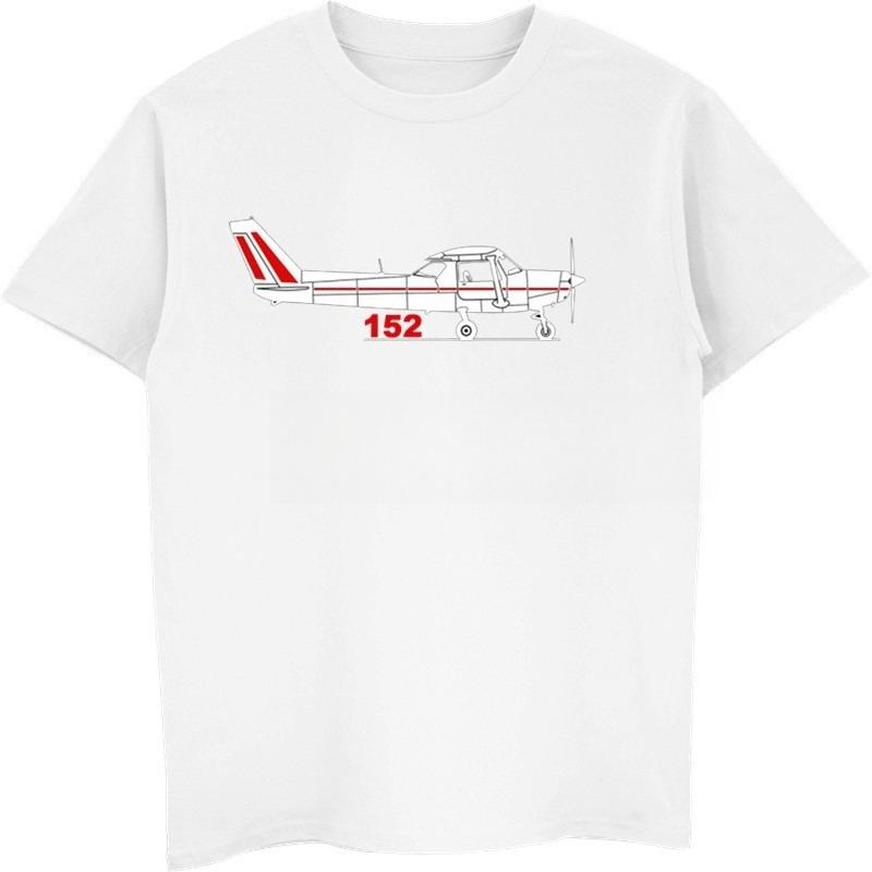 Unisex Tee Hot Sale Super Fashion Cotton Print Unisexs Tshirt Aeroclassic PPL Pilot Cessna 152 Aircraft Inspired Breathable T Shirts L
