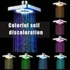 1pcRainfall Shower Head - Temperature Control, High-Pressure Water Saving, 7-Color Shower for Luxurious Bathroom SPA .