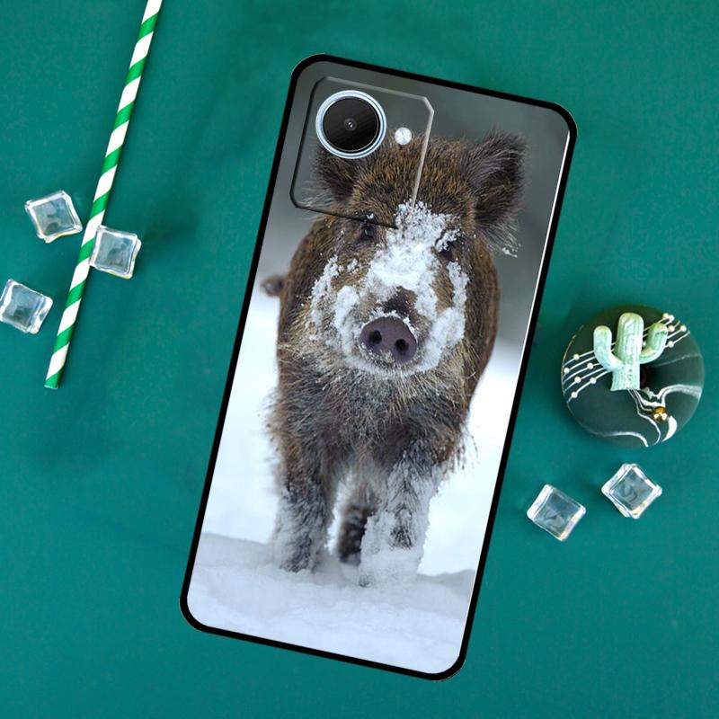 

wild boar For Realme C71 C75 C55 C53 C67 C61 C33 C63 C51 10 11 12 13 14 Pro Plus C65 GT7 15 Pro Case Realme C63 4G