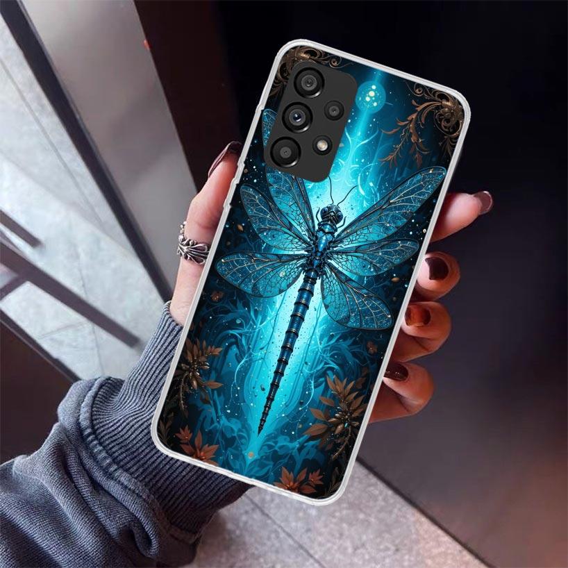 Beautiful Dragonfly Enthusiasts Phone Case For Samsung Galaxy A52 A51 A50S A32 A22 A12 A02S A72 A71 A31 A70 A30S Note 20 Ultra 1