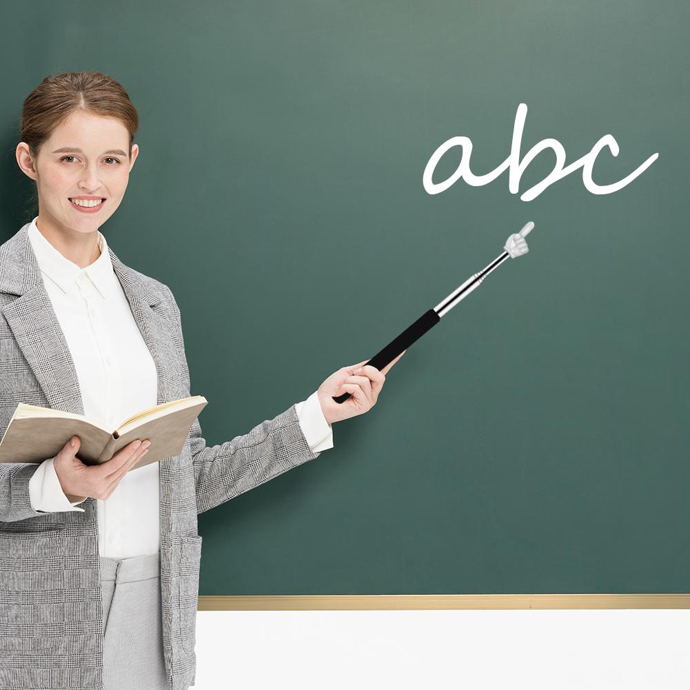 10Pcs Teacher Pointer Sticks Stainless Steel Cute Extendable Hand Pointer Retractable Classroom Pointers for Elementary School