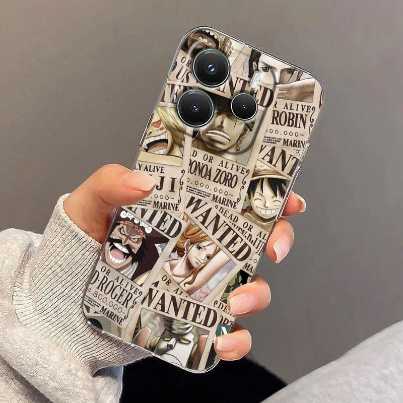 Japanese Anime Ones Zoro Piece Luffy Case For Redmi Note 15 14 13 12 11 10 Pro Plus 5G Cover For Redmi 15C 15 14C 13C Phone Case