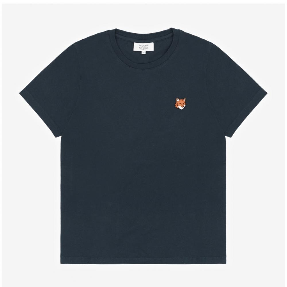 Maison Kitsune Нашивка с головой лисы Женская футболка S Pw00113kj7026 PW00113KJ7026 0413 (XS)