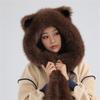 Thicken Warm Scarf Hat Lovely Foxs Ears Women Hat Outdoor Earflap Children Hat for Winter Warmth and Fashionable Look
