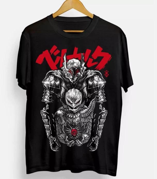 Anime Berserk Unisexga Strip Guts Berserker Black T Shirt Size S 4XL 1 S