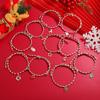 Christmas Jewelry Santa Love Magnet Attract Couple Adjustable Bracelet