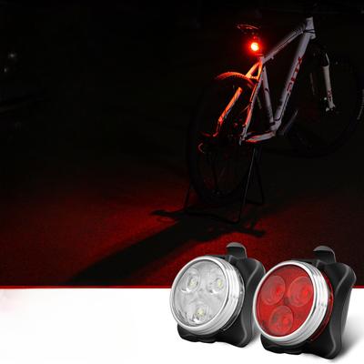 030 Neue wiederaufladbare USB-Fahrradlichter Highlight-Fahrradlichter COB wasserdichte kreative Rücklichter Sicherheitswarnlichter