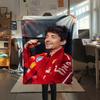 1 Pezzo Coperta in Flanella con Stampa di Charles Leclerc, Alta Qualità Confortevole per Tutte le Stagioni, Arredamento per la Casa, Calore e Comfort, Perfetta per Regali di Natale 16