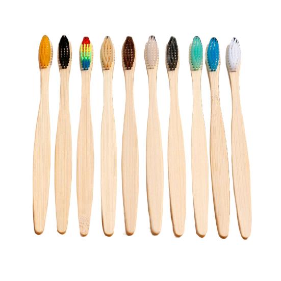 10Pcs Soft Bristle Toothbrush Tasteless Non-slip Handle Comfortable To Grip Eco-friendly Portable Teeth Cleaning Tool Individual Package Charcoal Soft
