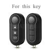 Auto Shell Case Fob for Fiat 500 Panda Punto Bravo Doblo Peugeot Boxer Citroen Relay Fiat Ducato Lancia Musa TPU Car Key Cover