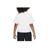 Nike Sportswear Letter Round Neck Casual Short Sleeve T-Shirt Kids Tops White FD0940-100