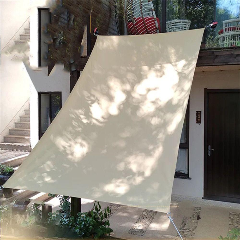 Upgrade UV Block Sun Shade Sail Water-proof Sun Protection Awning Shelter Anti-Rust Durable Wind sail Backyard