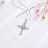 Hip Hop Vintage Love Necklace Punk Simple Sweet Cool Dark Wind Cross Necklace
