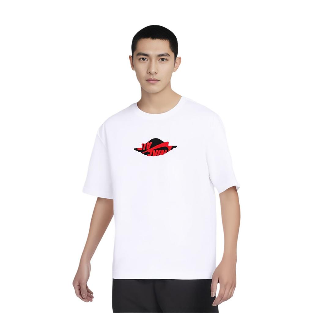 Jordan T Shirts Men's Crew Neck Moderate Straight Fit AT8903-100