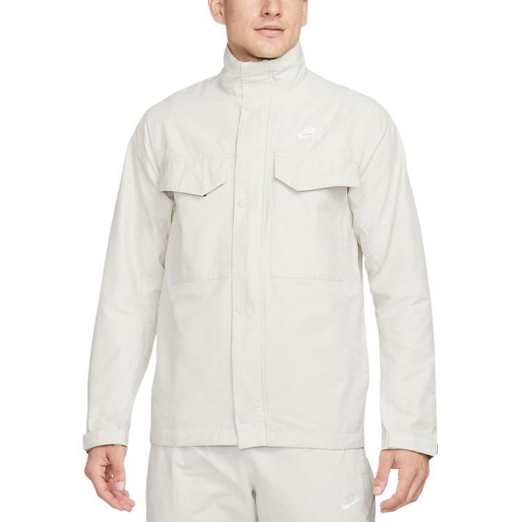 Nike Jackets Men s White Stand Collar Moderate Other CZ9922-072 M