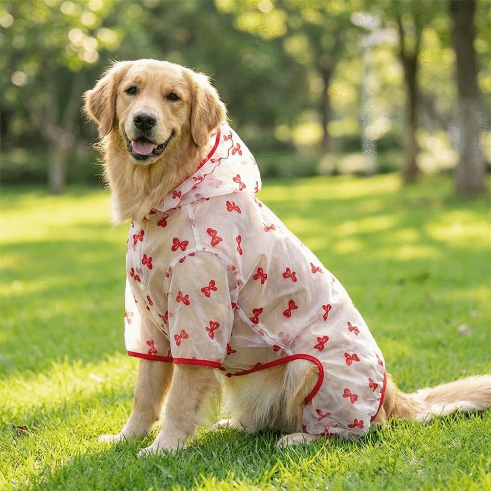 Thin Breathable Dog Sunscreen Clothes Butterfly Pattern Dog Cooling Jumpsuit  Summer Season
