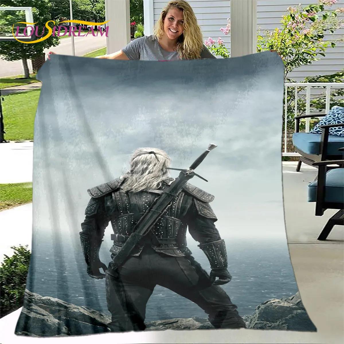 

The Witcher Game Gamer Soft Plush Blanket,Flannel Blanket Throw Blanket for Living Room Bedroom Bed Sofa Picnic Cover Bettdecke 75x90cm