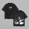 2026 Anime Attack On Titan Eren Jaeger Printed T-shirt Men's and Women's Washed T-shirt High Quality Vintage Cotton T-shirt Tops