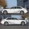 Car Vinyl Stickers Side Door Body Decal Trim Film Racing Sport Style Decoration