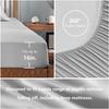 Solid Color Bed Linen Set Sheets Full Sets Mattress Cover Flat And Fitted Sheet With Pillowcases Twin Full Queen King Size
