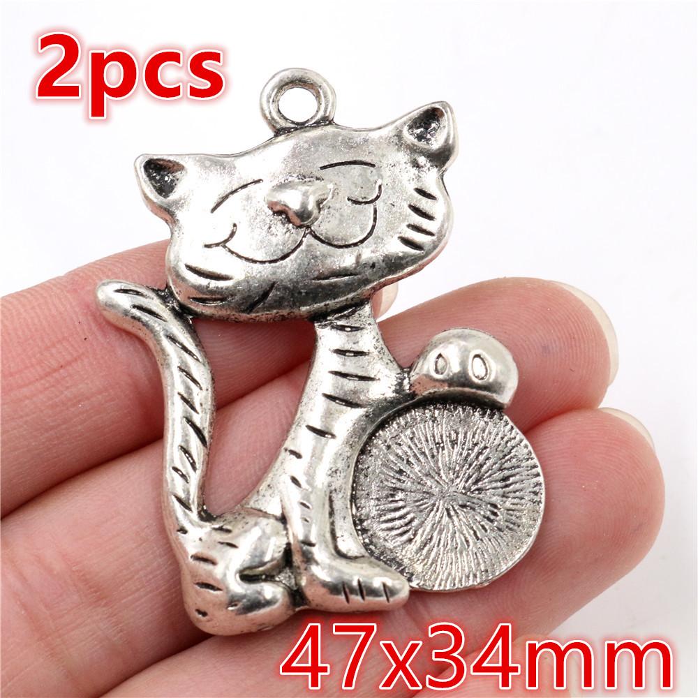 2-30pcs Animal Pendant Cute Charms Cat Dog Leopard Deer Elephant DIY Jewelry Making Accessories Findings for Necklace Keychains