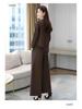2026 Spring/Autumn Women's Slimming Wide-Leg Pants Skirt Suit - Age-Reducing, Tummy-Concealing, Stylish Two-Piece Set