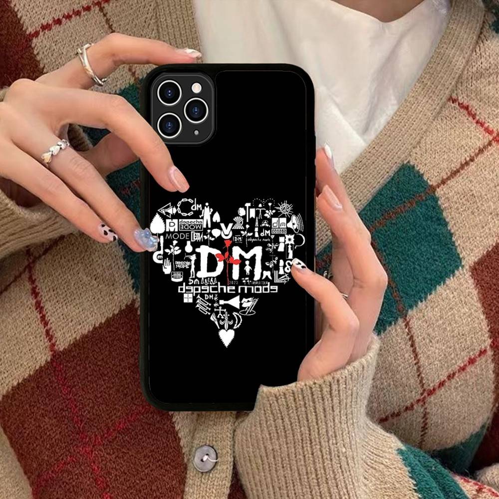 

D-Depeche Mode Rock Band Phone Case For IPhone 17 Pro 16 Plus 16 Pro Max 15 14 13 12 11 PC+TPU Back Cover iPhone 14 plus