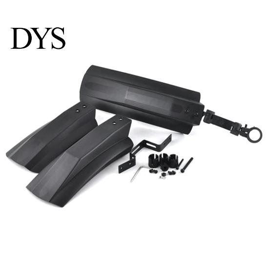 Bicycle Fender 2Pcs Mudguard Wear-resistant Indeformable Black Bike Mud Guard Parts Front Rear for Fatbike Cycling
