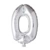 Wefiesta Foil Balloon Number '0' 40 Cm Silver
