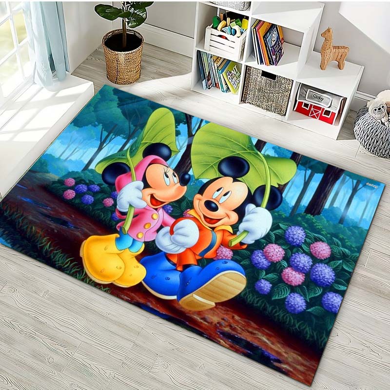 3D M-Minnie M-Mickey Mouse Bedrukte Vloerkleed Tapijt voor Woonkamer Slaapkamer Vloermat Decor Verassing Cadeau voor Jongens en Meisjes Potdemiel