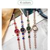 Bonarger Women's Clover Diamond Bracelet Quartz Movement Luminous Waterproof Calendar Watch B3590L (4 Color)