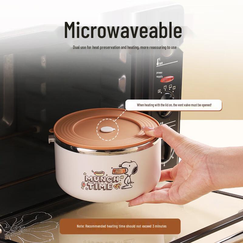 Snoopy Insulated Multi-Layer Lunch Box