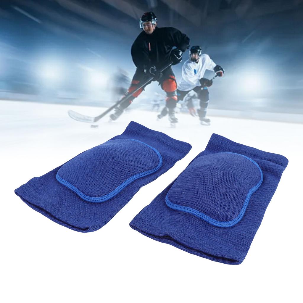2 Pairs Volleyball Knee Pads Blue Color High Resilience Woven Breathable Protective Knee Pads for Ba