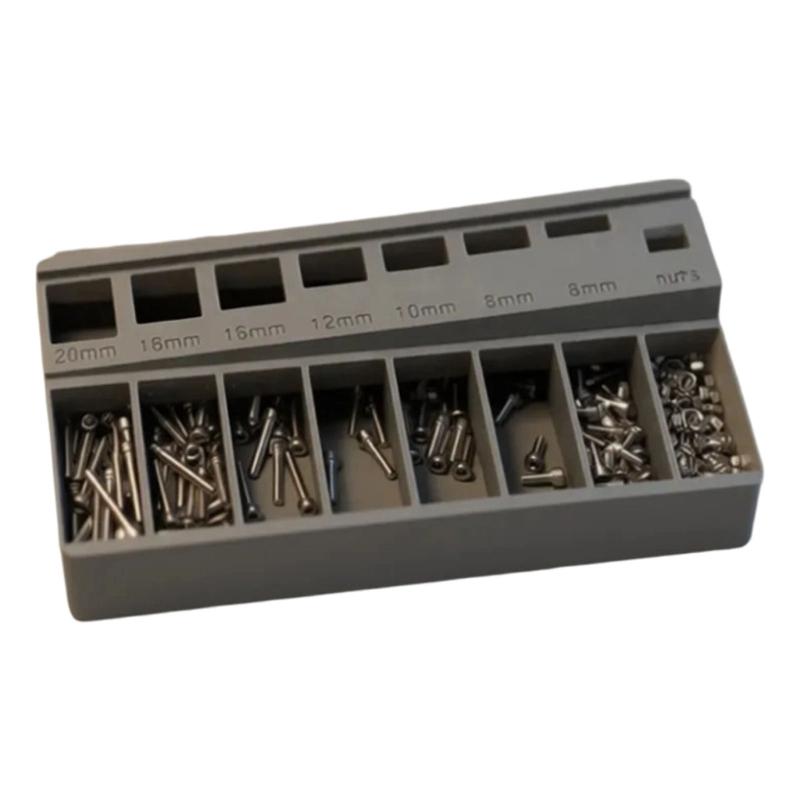 

User Friendly PLA Screw Organizers Tray Nontoxic and Sturdy Sorter for Safe Use in Home Workshops Child Friendly Design