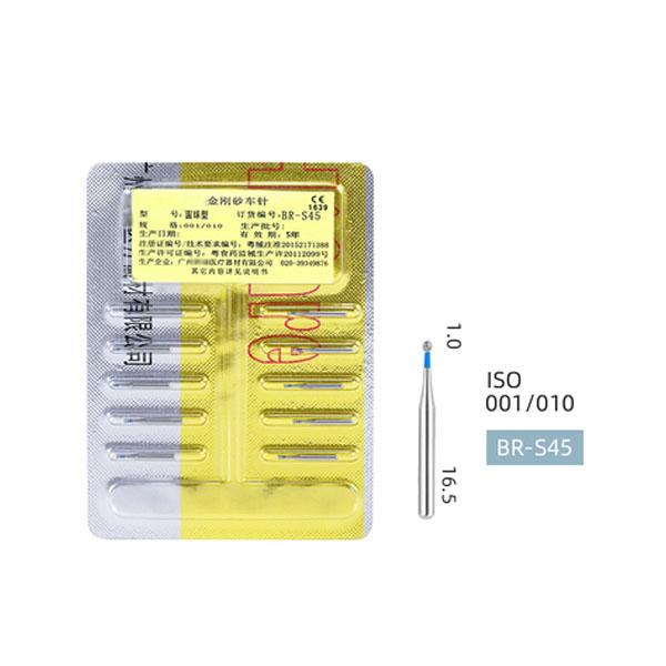 

Высококачественный многослойный комплект круглых боров FG с золотыми бриллиантами для высокоскоростного наконечника BR-S45