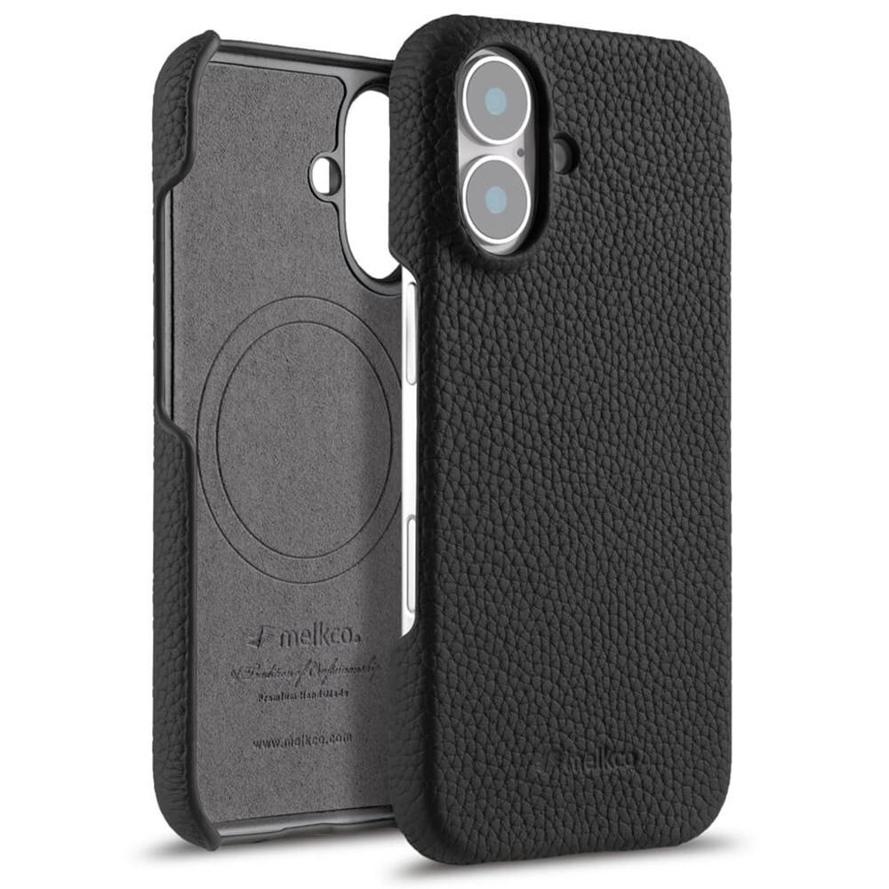 

Чохол MELKCO для iPhone 16 зі справжньої шкіри корови, сумісний з MagSafe